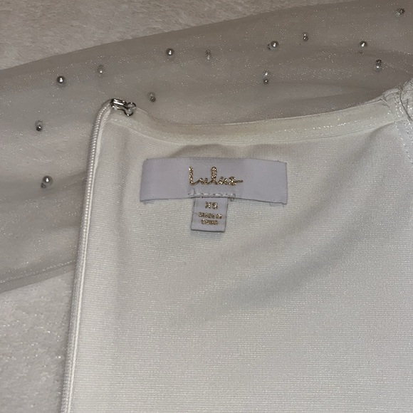 Lulus Eternally Beloved off the shoulder wedding gown XS - Picture 7 of 14